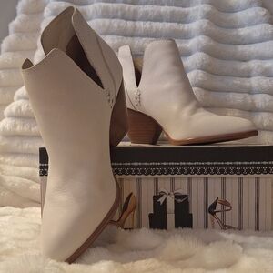 Frye Leather Reina Cut Out Booties